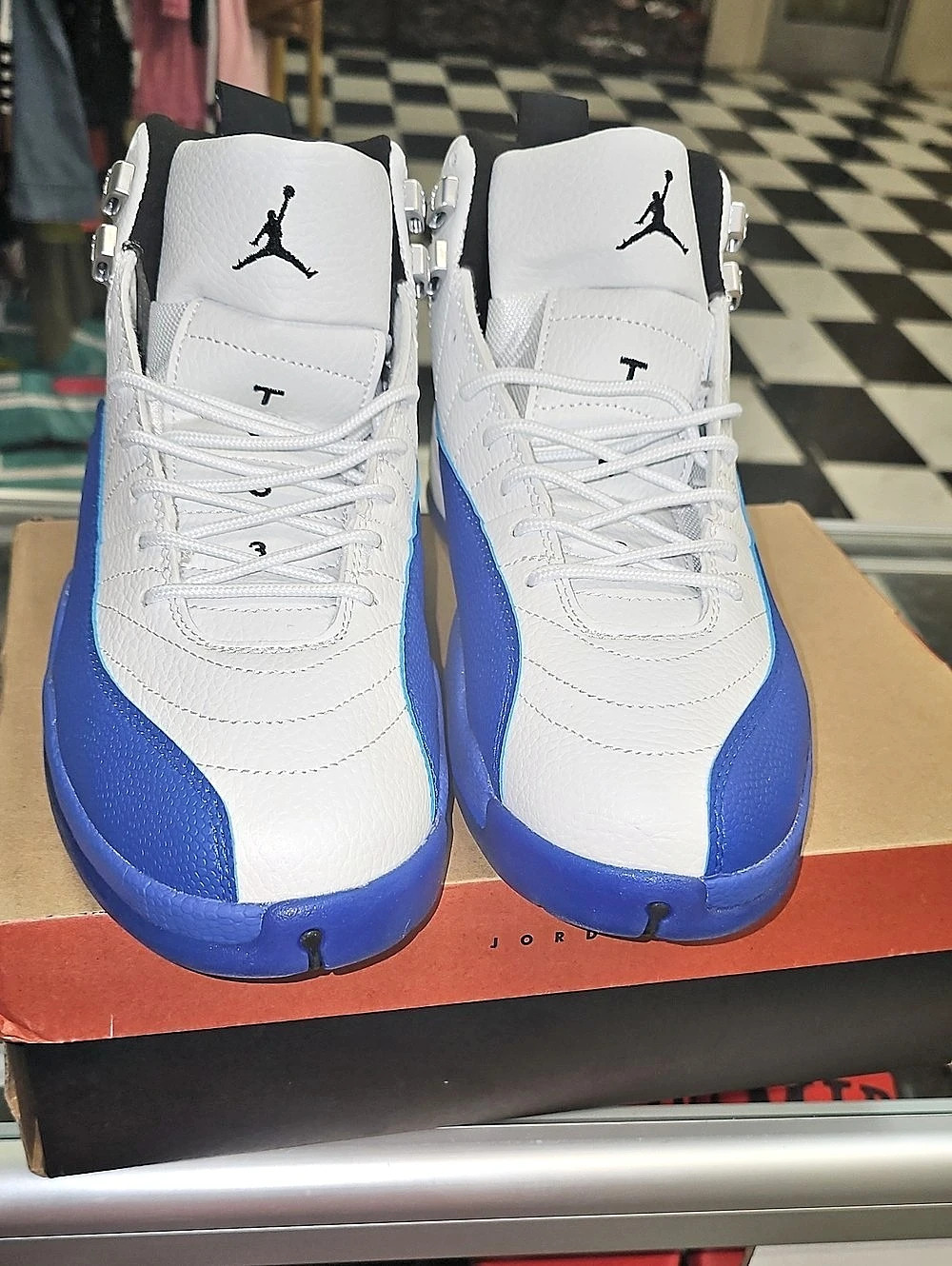 Jordan Air Jordan 12 Retro 'Game Royal' White & Blue Sneakers